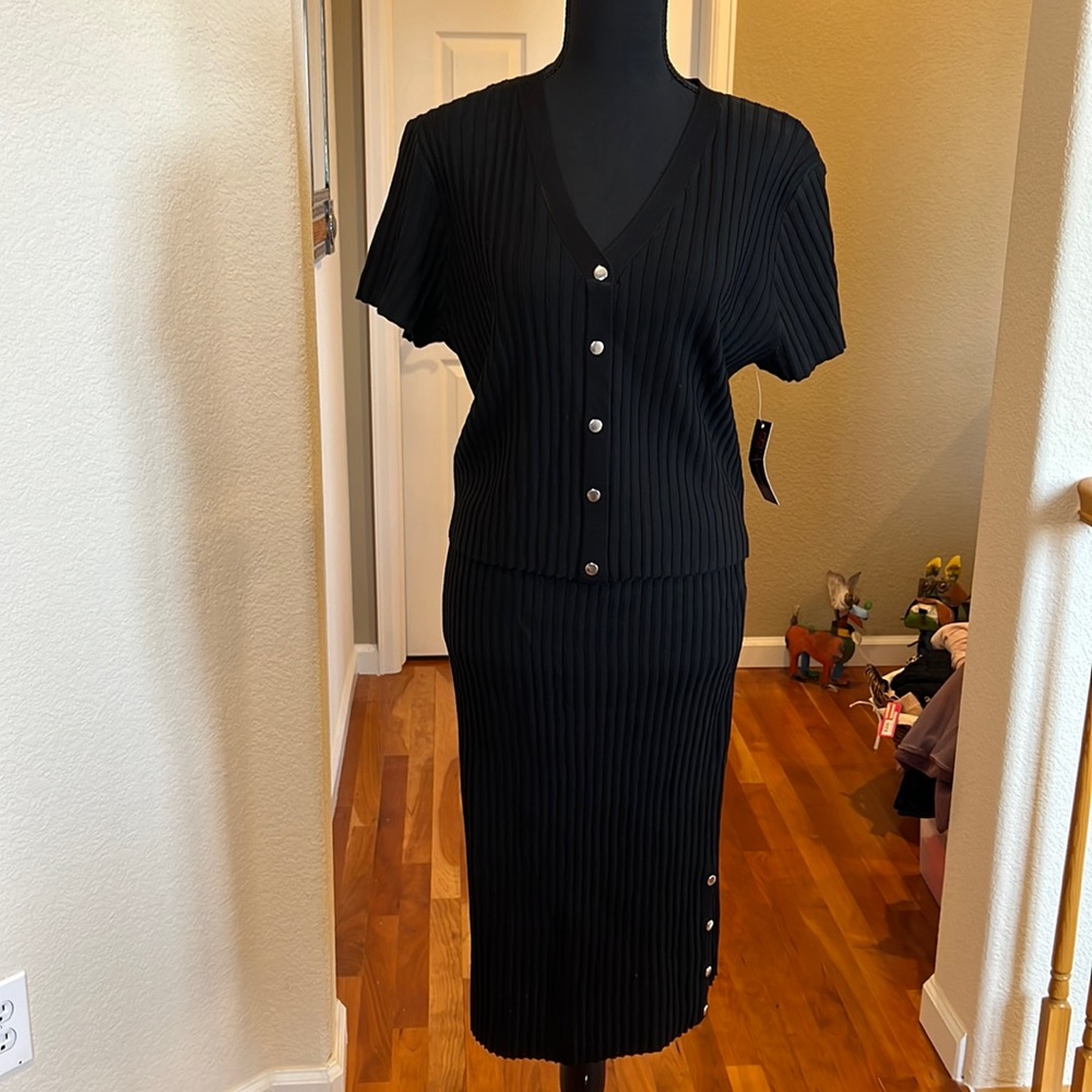 NWT skirt and top set size XL No boundaries
